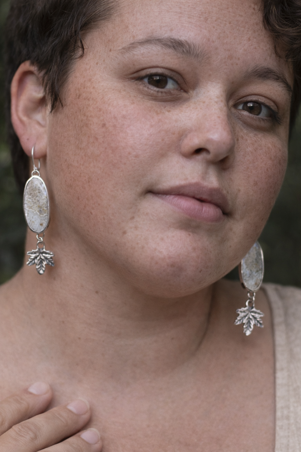 Pendientes con piedra crazy lace