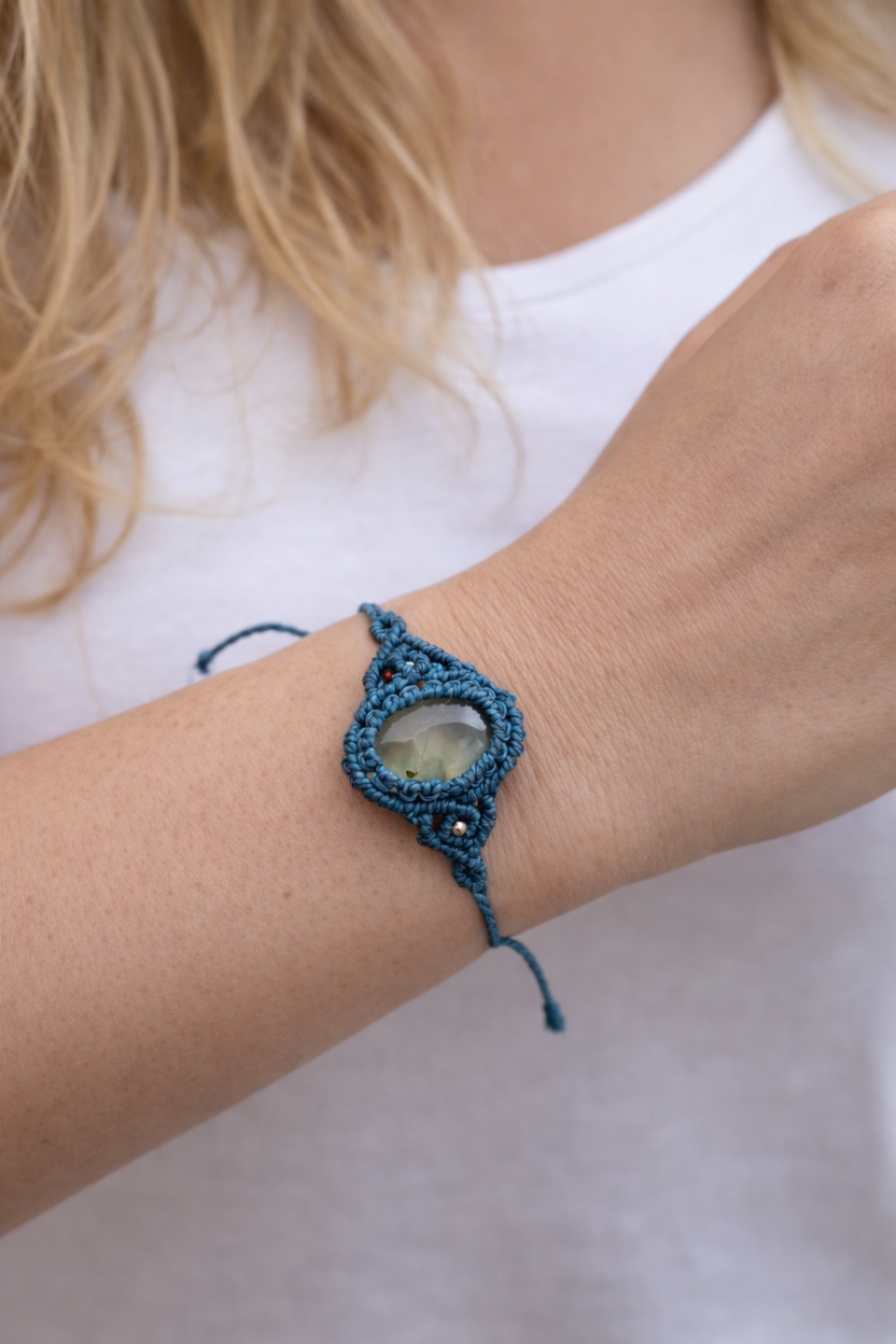 Pulsera Halley con prehnita